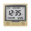 Factory direct sales of al-fatiha brand rectangular LcD electronic desktop clock azan Clock faj-115# Item Picture